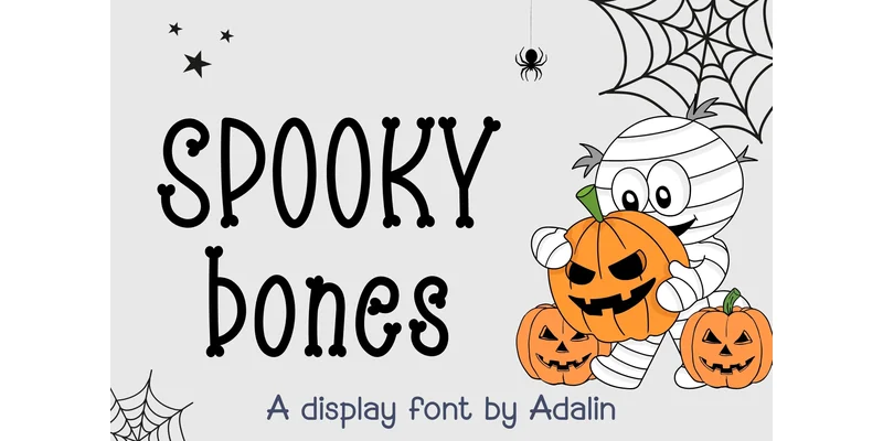 Spooky Bones Font by Adalin Digital — Display Font