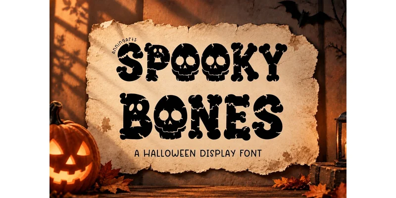 Spooky Bones Font by AnningArts by AnningArts — Decorative Font