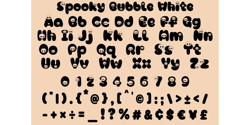 Spooky Bubble Font by StillViiStudio — Display Font — thumbnail 2