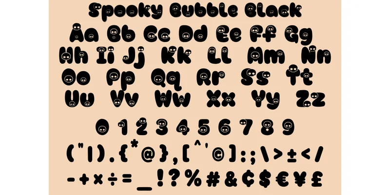 Spooky Bubble Font by StillViiStudio — Display Font — thumbnail 3