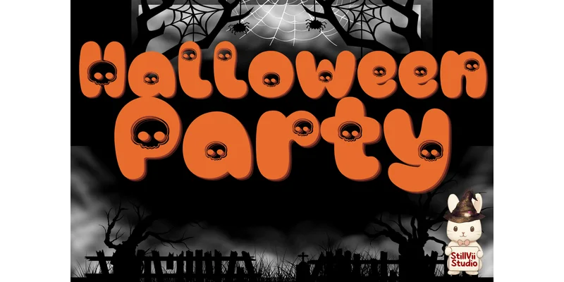 Spooky Bubble Font by StillViiStudio — Display Font — thumbnail 5