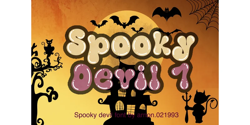Spooky Devil 1 Font by arnon.021993 — Display Font