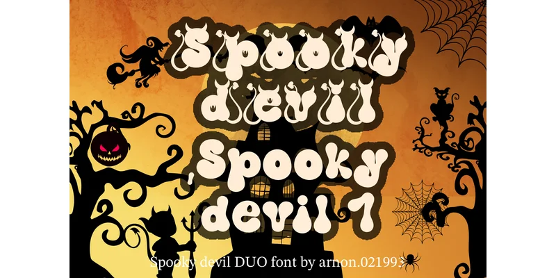 Spooky Devil 1 Font by arnon.021993 — Display Font — thumbnail 2