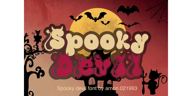 Spooky Devil 1 Font by arnon.021993 — Display Font — thumbnail 3