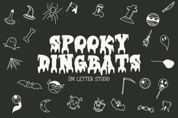 Spooky Dingbats by Sharon ( DmStudio ) — Dingbats Font