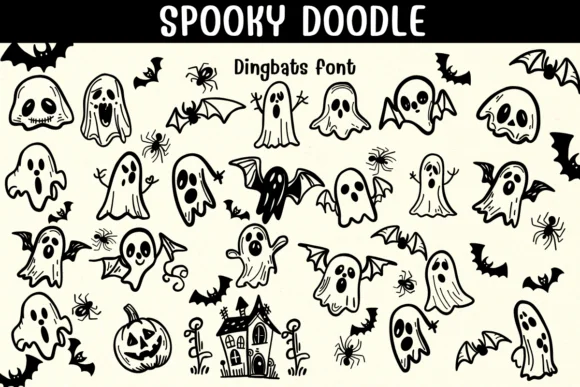 Spooky Doodle by Sontaya — Dingbats Font
