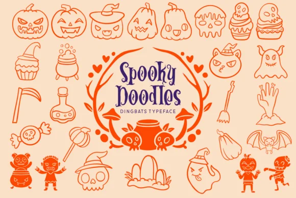 Spooky Doodles by Dani (7NTypes) — Dingbats Font
