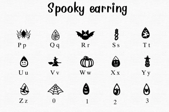 Spooky Earring by Nongyao — Dingbats Font — thumbnail 3
