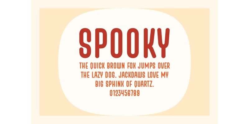 Spooky Font by Eightde — Sans Serif Font — thumbnail 4