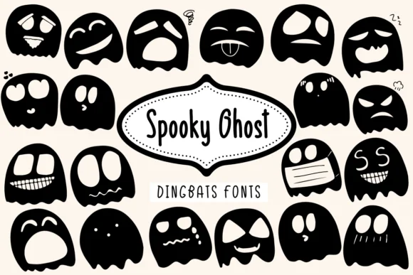 Spooky Ghost by Khim08Studio — Dingbats Font
