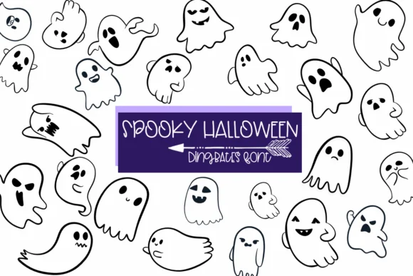 Spooky Halloween by Sirinart — Dingbats Font