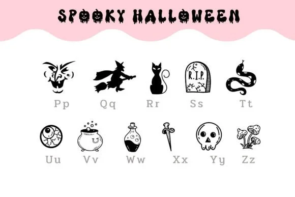 Spooky Halloween by Pui Art — Dingbats Font — thumbnail 3