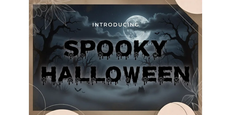 Spooky Halloween Font by greenvill by greenvill — Decorative Font