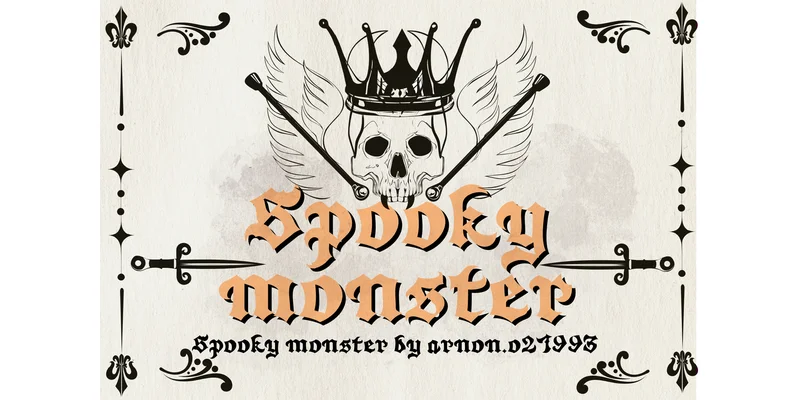 Spooky Monster Font by arnon.021993 — Display Font