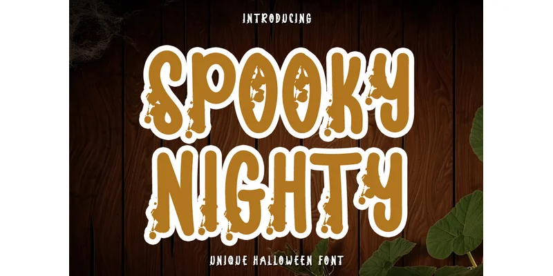 Spooky Nighty Font by Mr.Soon Design — Display Font