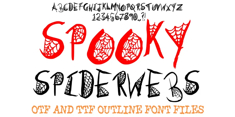 Spooky Spiderwebs Font by squeebcreative — Display Font