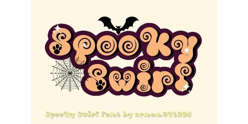 Spooky Swirl Font by arnon.021993 — Display Font