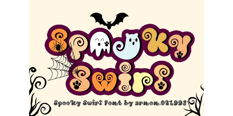 Spooky Swirl Font by arnon.021993 — Display Font — thumbnail 2