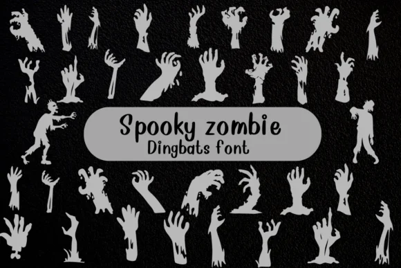 Spooky Zombie by Nongyao — Dingbats Font