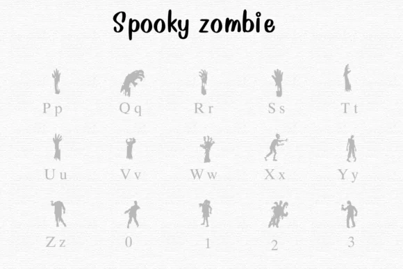 Spooky Zombie by Nongyao — Dingbats Font — thumbnail 3
