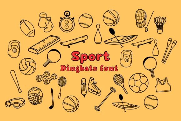 Sport by Nun Sukhwan — Dingbats Font