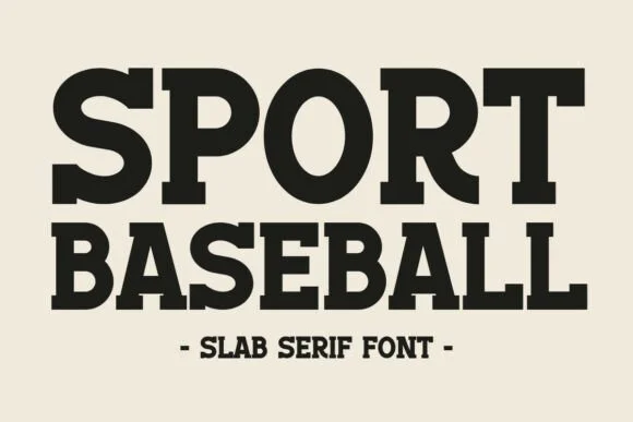 Sport Baseball by Minimalist Eyes — Slab Serif Font