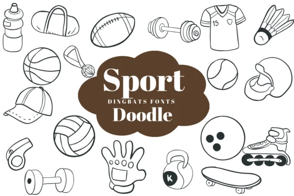 Sport Doodle by Suphitchaya — Dingbats Font