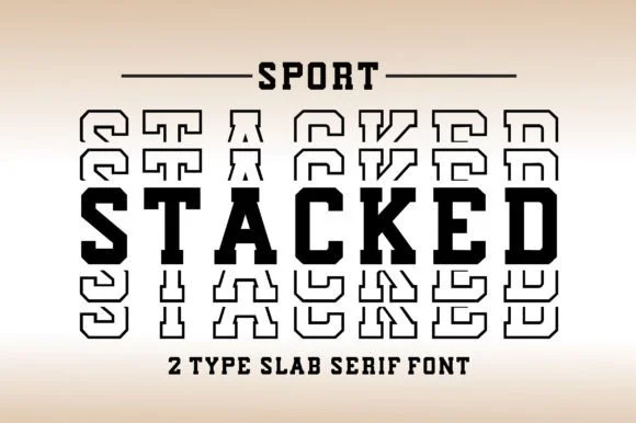 Sport Stacked by Riya Studio — Slab Serif Font