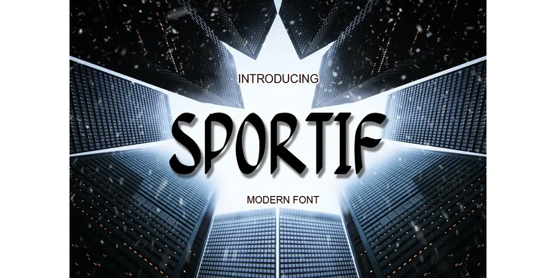 Sportif Font by ABBAsalam — Display Font