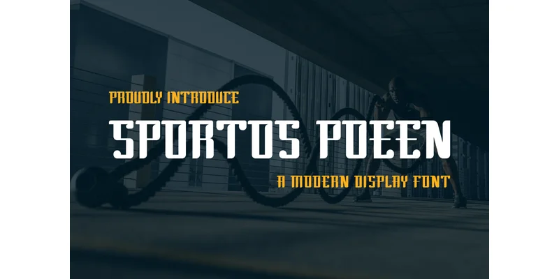 Sportos Poeen Font by vandesignstd — Display Font