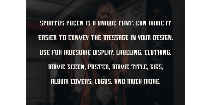 Sportos Poeen Font by vandesignstd — Display Font — thumbnail 3