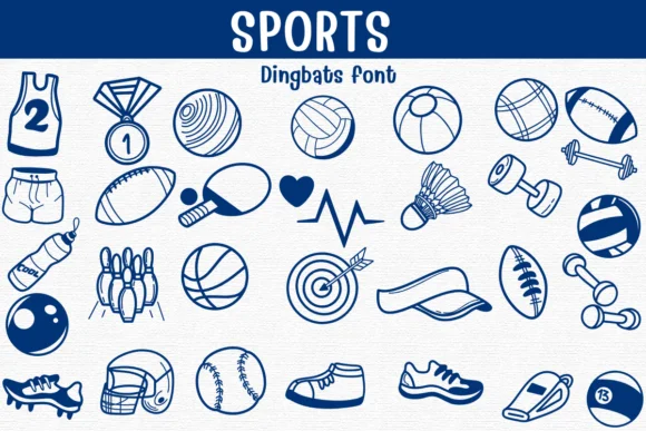 Sports by Sontaya — Dingbats Font