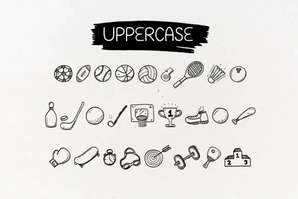Sports Doodle by chiraa.design — Dingbats Font — thumbnail 4