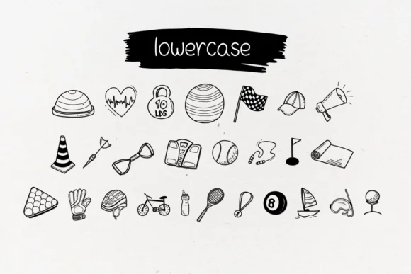 Sports Doodle by chiraa.design — Dingbats Font — thumbnail 5