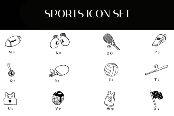 Sports Icon Set by Heartcraft Atelier — Dingbats Font — thumbnail 3