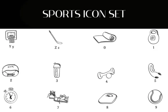 Sports Icon Set by Heartcraft Atelier — Dingbats Font — thumbnail 4