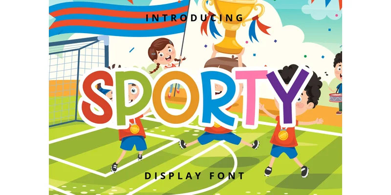 Sporty Font by Planetz studio — Display Font