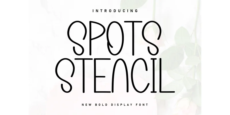 Spots Stencil Font by ArtLine Design — Display Font