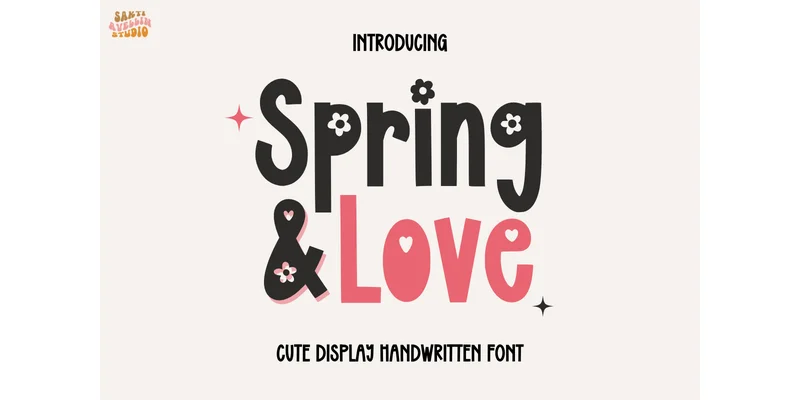 Spring and Love Font by Sakti Avellin — Display Font