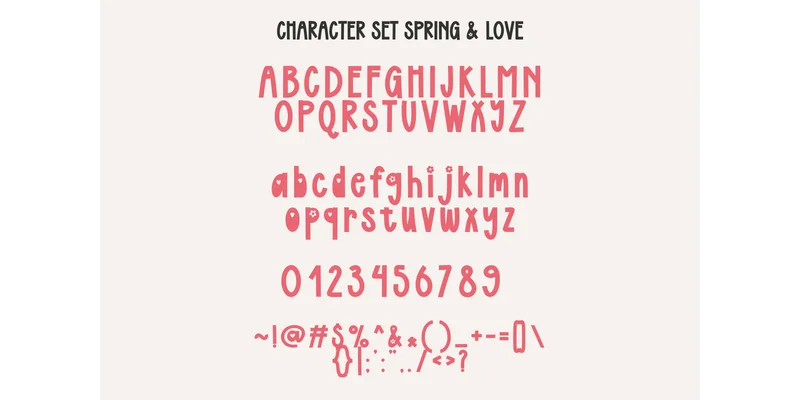 Spring and Love Font by Sakti Avellin — Display Font — thumbnail 2