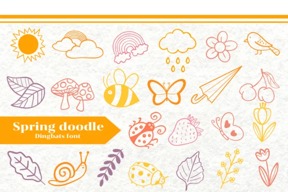 Spring Doodle by Apiwat Type — Dingbats Font