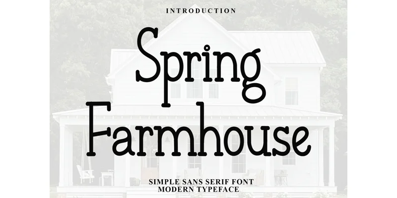 Spring Farmhouse Font by PiPi Creative — Sans Serif Font