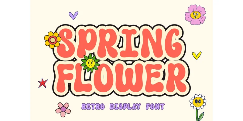 Spring Flower Font by Lisna.Craft — Display Font