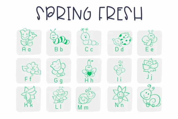 Spring Fresh by Sirinart — Dingbats Font — thumbnail 2