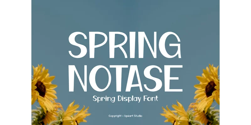 Spring Notase Font by IqsiartStudio — Sans Serif Font