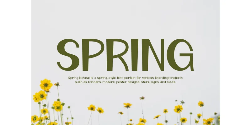 Spring Notase Font by IqsiartStudio — Sans Serif Font — thumbnail 2