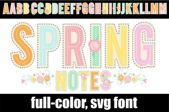 Spring Notes by Illustration Ink — Color Fonts Font