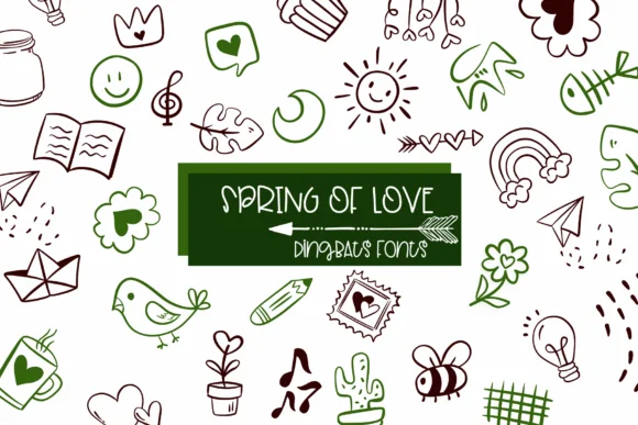 Spring of Love by Sirinart — Dingbats Font