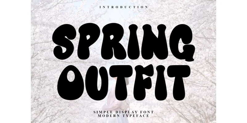 Spring Outfit Font by PiPi Creative — Display Font