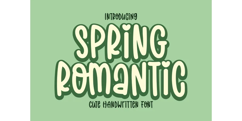 Spring Romantic Font by Dreamink (7ntypes) — Display Font
